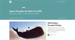 Desktop Screenshot of aidancunniffe.com