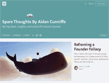 Tablet Screenshot of aidancunniffe.com